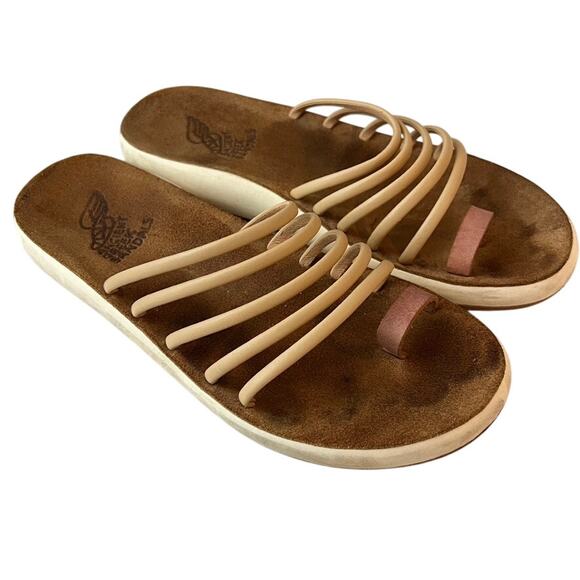Ancient Greek Hypatia Comfort Natural Leather Hypatia Toe Sandals Women Size 40 - Picture 1 of 10